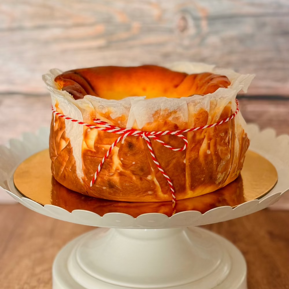Tarta de queso vasca